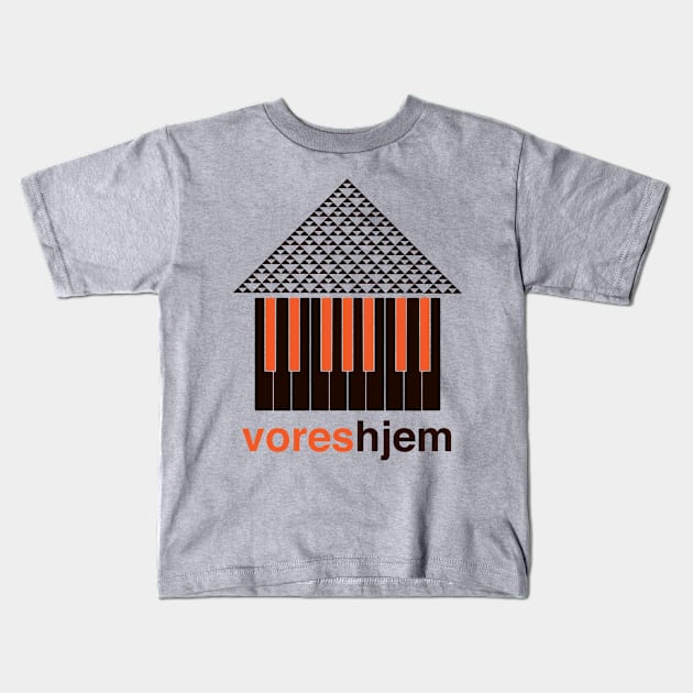 Our Home Is Made From Music Kids T-Shirt by modernistdesign